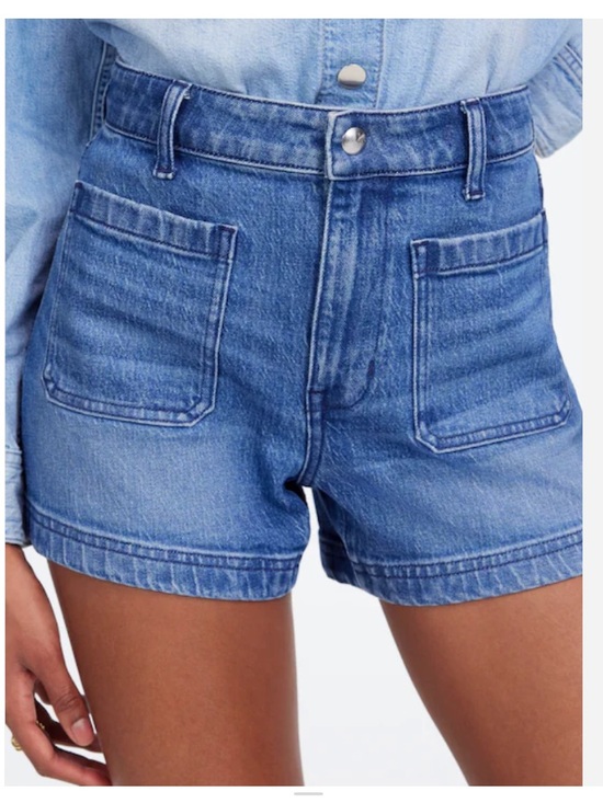 Madewell Pants - New Madewell Emmett Patch Pocket Marine Sailor Denim Jean Shorts Size 26
